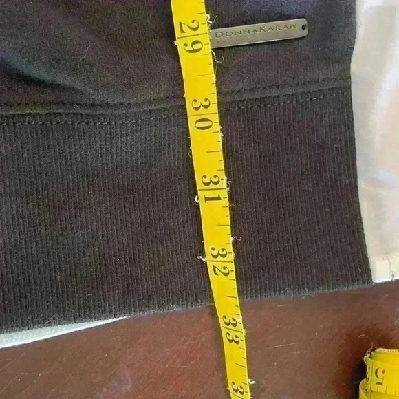 Donna Karan Active Black and White Sweatshirt Front/Dress Shirt Back Dress Small - Picture 11 of 11